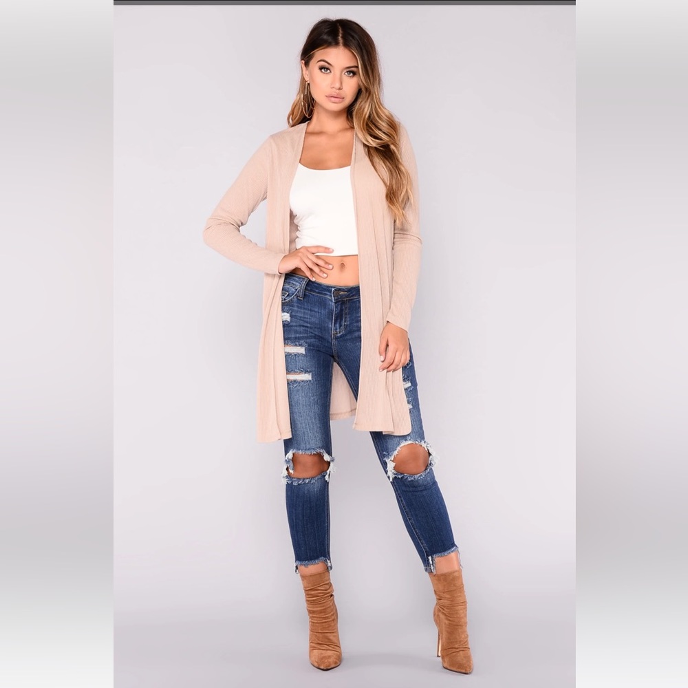 new lightweight fashion nova ribbed cardigan sweater color mustard size large